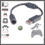 Wired Controller Breakaway Cable to PC USB Adapter Computer Cords For XBOX 360