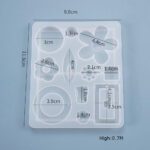 Silicone Pendant Earrings Mold Making Jewelry For Resin Necklace Mould Craft DIY