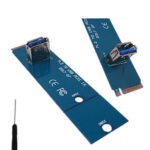 AU NGFF M.2 To PCI-E X16 Mining Pcie Riser Card Slot Transfer Card USB Port Tool