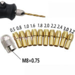 Brass Drill Chuck Collet Bit Adapter 0.5mm-3.2mm For Dremel Tools 11PCS/Set