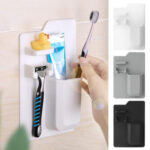 NEW Toothbrush Holder Shower Organizer Silicone Bathroom Storage Razor