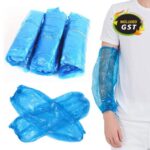 100Pcs Disposable Plastic Protective Arm Sleeve Covers Hospital Kitchen Saloon