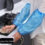 100Pcs Disposable Plastic Protective Arm Sleeve Covers Hospital Kitchen Saloon - Image 5