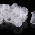 100-1000pcs Tattoo Ink Cups Plastic Cups Pots Pigment Cosmetic Microblading Caps - Image 2