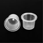 100-1000pcs Tattoo Ink Cups Plastic Cups Pots Pigment Cosmetic Microblading Caps - Image 4