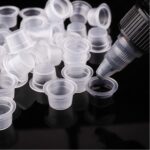 100-1000pcs Tattoo Ink Cups Plastic Cups Pots Pigment Cosmetic Microblading Caps - Image 3