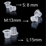100-1000pcs Tattoo Ink Cups Plastic Cups Pots Pigment Cosmetic Microblading Caps - Image 6