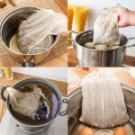 100x Mesh Food Bags Filter bag Muslin Bags Cheesecloth Bags Nut Strainer Cotton - Image 7