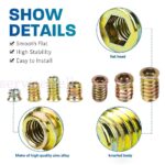 105pcs M4 M5 M6 M8 M10 Thread Hex Drive Insert Fixing Wood Screw Inserts Nut Box - Image 7