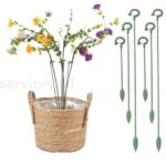 10PCS/SET Garden Single Stem Support Ring Plants Support Stake Fiberglass Flower - Image 6