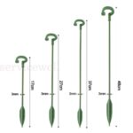 10PCS/SET Garden Single Stem Support Ring Plants Support Stake Fiberglass Flower - Image 2