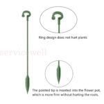 10PCS/SET Garden Single Stem Support Ring Plants Support Stake Fiberglass Flower - Image 4