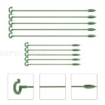 10PCS/SET Garden Single Stem Support Ring Plants Support Stake Fiberglass Flower - Image 3