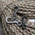 10/20PCS Mini Carabiner Alloy Key Buckle Keychain Snap Spring Clip Hook Tool DIY - Image 3