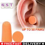 10/50 Pairs Soft Reusable Silicone Ear Plugs For Sleep Study Noise Cancelling
