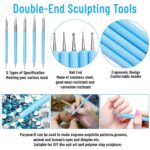 10 PCS Silicone Polymer Clay Sculpting Tool Pen Rubber Tip Color Shaping Wipe AU - Image 5