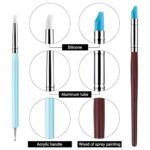 10 PCS Silicone Polymer Clay Sculpting Tool Pen Rubber Tip Color Shaping Wipe AU - Image 7