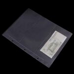 10pcs Paper Money Banknote Holders Album 3 Pockets Pages Sleeves Storage Note AU - Image 2