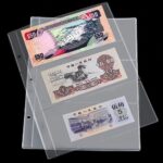 10pcs Paper Money Banknote Holders Album 3 Pockets Pages Sleeves Storage Note AU - Image 6