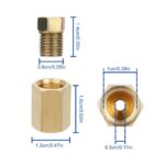 12Pcs 3/16  Brake Line (3/8-24 Inverted) Brake Line Fittings and Brass Unions - Image 2