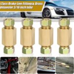 12Pcs 3/16  Brake Line (3/8-24 Inverted) Brake Line Fittings and Brass Unions - Image 4