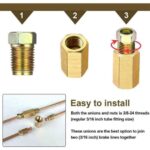 12Pcs 3/16  Brake Line (3/8-24 Inverted) Brake Line Fittings and Brass Unions - Image 6