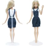 12/24pcs Transparent Waist Support Doll Display Stand Plastic Dollhouse Holder - Image 5