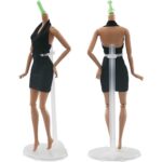12/24pcs Transparent Waist Support Doll Display Stand Plastic Dollhouse Holder - Image 4