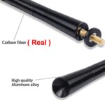 12cm Black Carbon Fiber Screw Short Antenna Car AM/FM Radio Signal Aerial Mast - Image 5