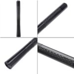 12cm Black Carbon Fiber Screw Short Antenna Car AM/FM Radio Signal Aerial Mast - Image 6