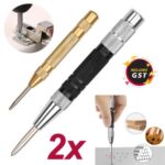 130/155 mm Automatic Centre Punch Strong Adjustable Spring Loaded Drill Too AU