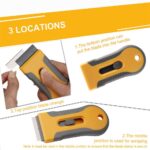 13x Ceramic Scraper Car Sticker Remover Tool Glass Cooktop Razor Label Glue Oven - Image 4