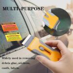 13x Ceramic Scraper Car Sticker Remover Tool Glass Cooktop Razor Label Glue Oven - Image 5
