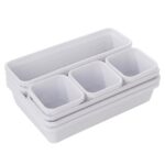 16/8PCS Drawer Desk Draw Cutlery Storage Tray Office/Home Kitchen Organizer Box - Image 6
