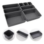 16/8PCS Drawer Desk Draw Cutlery Storage Tray Office/Home Kitchen Organizer Box