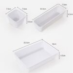 16/8PCS Drawer Desk Draw Cutlery Storage Tray Office/Home Kitchen Organizer Box - Image 2