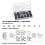 180x Wiring Blanking Grommet Rubber Gromets Open Closed Grommet Blind Cable Bung - Image 4