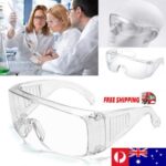 1/10xClear Safety Goggles Glasses Eye Protection Work Lab Dust Clear Lens Adult