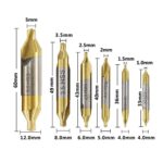 1-12mm High Speed Steel Center Drill Bits Set Countersinks 60 Combined Kit - Image 2