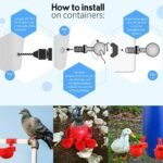 1-12pcs Automatic Chicken Water Cup Waterer Poultry Drinking Bowl Feeder Drinker - Image 6
