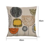 1/2pcs 18  Cushion Cover Waist Throw Pillow Case Abstract Flower Home Sofa Decor - Image 4