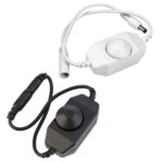 1/2x 12V-24V DC 0-100% PWM Manual Knob Dimmer Switch for LED Strip Light Stylish - Image 4