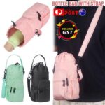 1/2x Portable Water Bottle Carrier Insulated Cup Cover Bag Holder Pouch w/ Strap