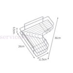 1/2x Rack Storage Shelf Caddy Bathroom Shower Stainless Steel Organiser Holder - Image 3