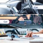 1/2x Universal Alloy Folding Magnetic 360d Car Phone Holder Foldable Phone Mount - Image 3