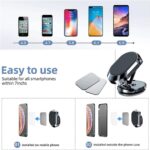 1/2x Universal Alloy Folding Magnetic 360d Car Phone Holder Foldable Phone Mount - Image 4