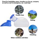 1/2x Urine Portable Pee Bottle Camping Outdoor Travel Urinal Car Toilet Female - Image 4