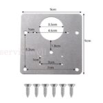 1/3/6x Hinge Repair Plate Rust Resistant Steel Furniture Tool Set AU - Image 5