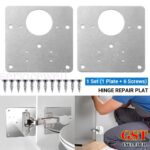 1/3/6x Hinge Repair Plate Rust Resistant Steel Furniture Tool Set AU - Image 2