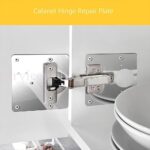 1/3/6x Hinge Repair Plate Rust Resistant Steel Furniture Tool Set AU - Image 7